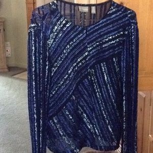 Chico's Travelers Collection sheer jacket